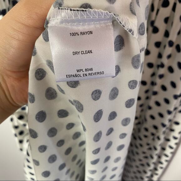 Maison Jules Polka Dot Midi Dress Size 2 - Picture 8 of 8